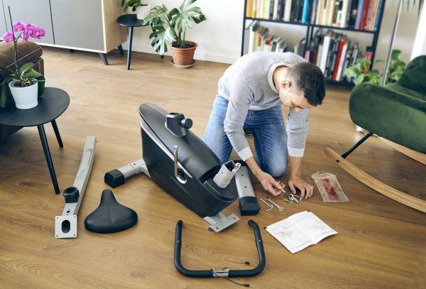 Stationary Bike Assembly in Camas